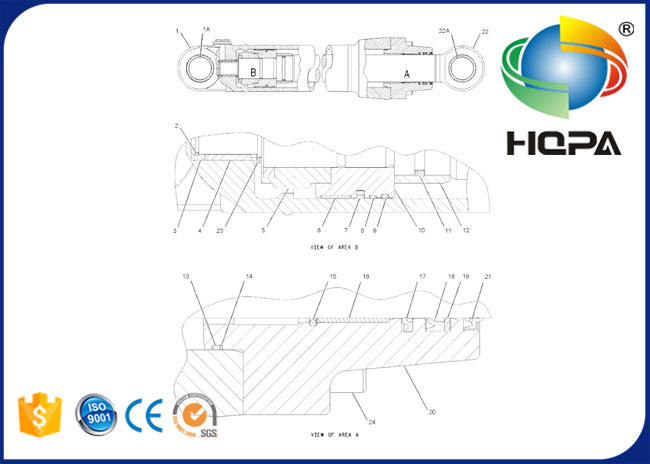 165-9418 1659418 266-7874 kit de joint de cylindre de 2667874 bâtons pour  315B 317B 318B