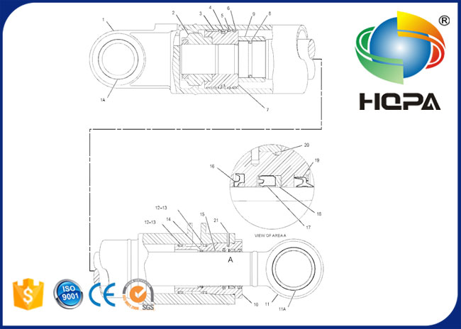 170-9937 169-7837 143-8154 1709937 1697837 kits de joint de cylindre de seau de bâton de 1438154 booms pour  311C 312C