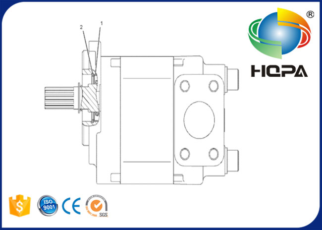 204-2800 2042800 kits hydrauliques de joint de pompe à engrenages pour  318C, 319C, 320C, 320D